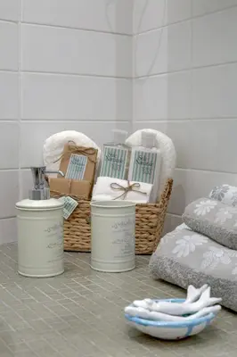 a room with baskets and boxes on the floor at Delizioso attico con terrazzo in Rome