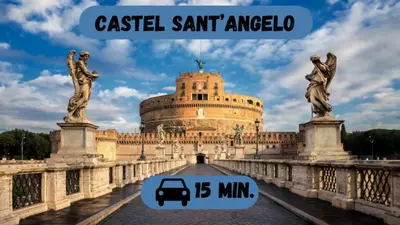 a picture of the trevi fountain in front of a building at -Colosseum 15 Min -Trastevere, Free Wi-Fi and A-C in Rome