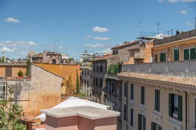 a view from the roof of a building at Casa Mia - Trastevere Rooftop Nest in Rome