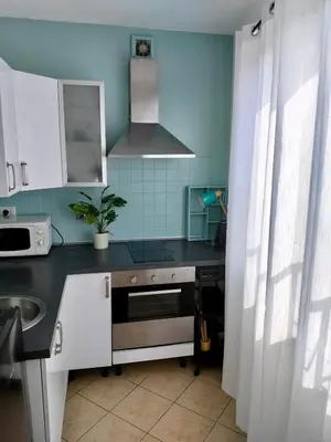 a kitchen with a sink and a stove at Vatican Museum Home in Rome