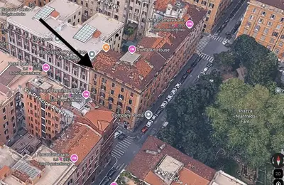 an overhead view of a city with buildings at ROME City Center Apartment IV in Rome