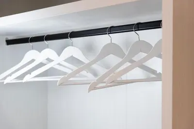 a rack of white hearts hanging from a window at Chessa's Rooms in Rome