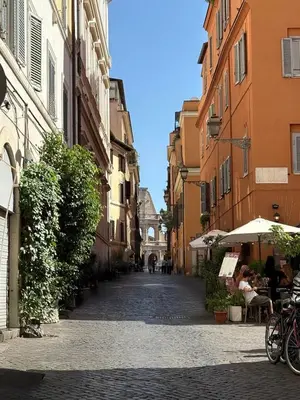 an empty street in a city with buildings at Monti Mood Design Apt - via Urbana - BRAND NEW in Rome