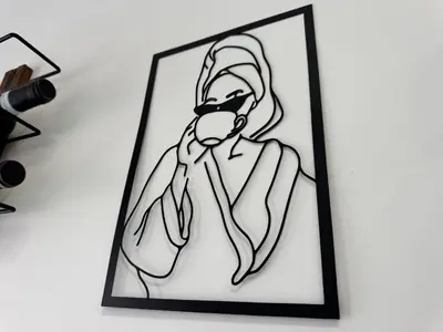 a drawing of a person wearing a gas mask at Banksy Urban Suite in Rome