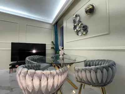 a dining room with a glass table and chairs at The Madame Sofia - A Secret Hotel - Small Boutique Hotel & Apartments in Rome