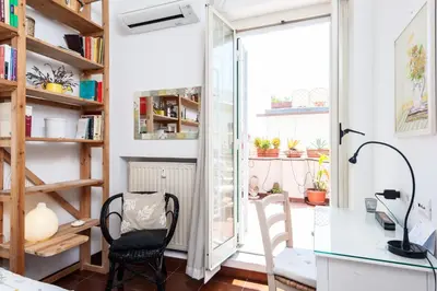 a small room with a desk and a chair at Otranto in Rome