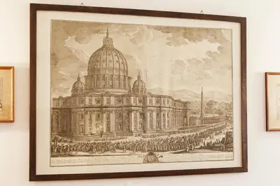 a drawing of the capitol building at TrastEver Holiday in Rome