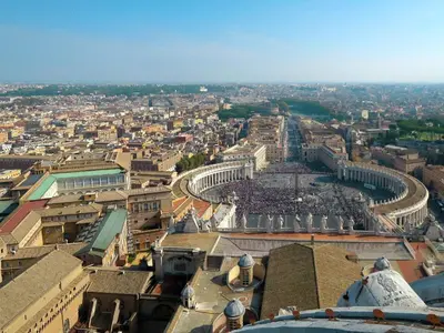 a view of a city from the top of a building at Apartment Wohnung mit Wi-Fi by Interhome in Rome