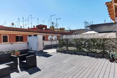 a view of a rooftop of a building at Sweet Dream Penthouse in Rome