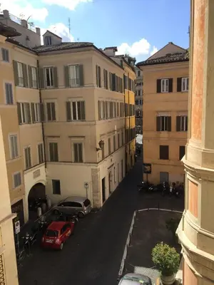 an aerial view of a city street with buildings at Rinidia - Roma Centro in Rome
