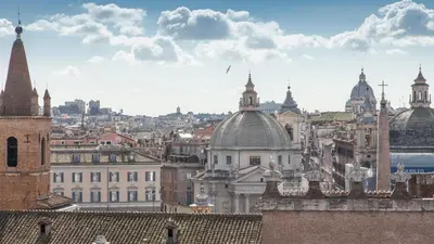 a view of a city from the roofs of buildings at Rental in Rome Flaminio View Suite in Rome