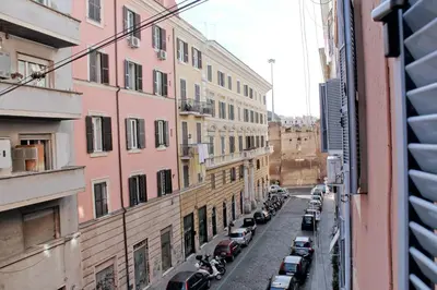 a view of a city street with parked cars at Nonna grazia in Rome