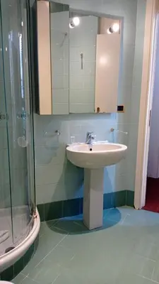 a bathroom with a sink and a shower at MGPgroup Have a Nice Day in Rome