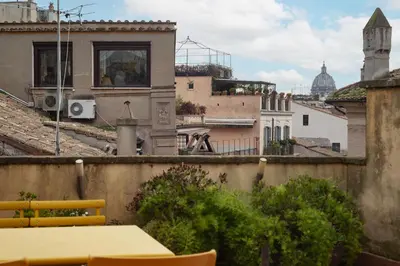 a view from the roof of a building at Clock Terrace House in Rome