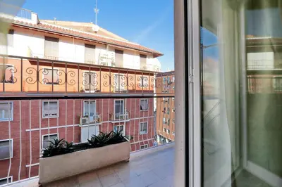 a view of a building from a window at La Primavera Holidayhouse BEST LOCATION FOR VISIT THE VATICAN in Rome