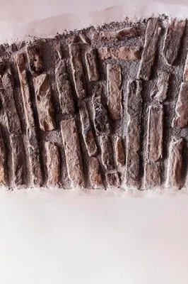 a close up of a brick wall with the word thankful written on it at TrastevereHome - Paglia House of 17Century in Trastevere in Rome