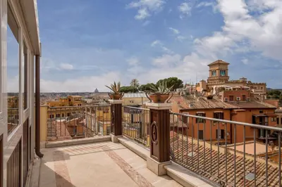 a balcony with a view of the city at Lf View in Rome