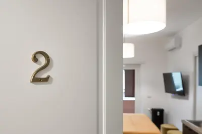 a door with a number two on it in a room at Interno 9 a San Pietro in Rome