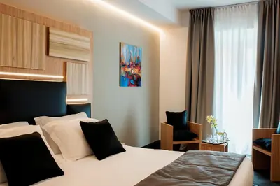 a hotel room with a bed and a window at Trevi Collection Hotel - Gruppo Trevi Hotels in Rome