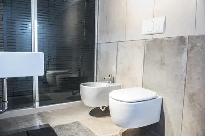 a bathroom with a toilet and a sink and a shower at Pantheon116 in Rome