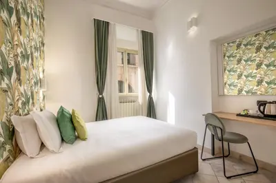 a bathroom with a sink and a shower at Hotel Ciao in Rome