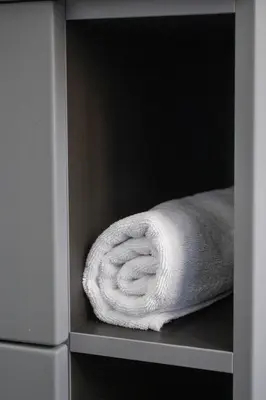 a towel sitting on a shelf in a refrigerator at 2 Passi Da in Rome