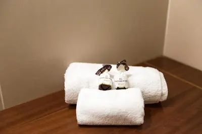 two towels sitting on top of each other at Trevi Fountain - Lovely Loft Apartment in Rome