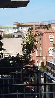 a view of a city from a balcony at Roma Caput Mundi in Rome