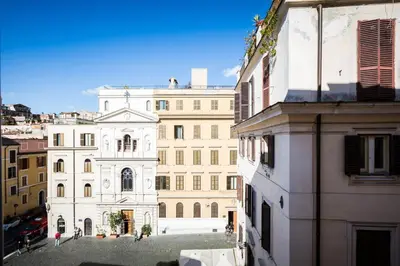 a view of a building in a city at Glamour Leonina - Monti in Rome