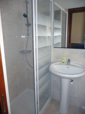 a bathroom with a shower and a sink and a shower at Le Terrazze Del Vaticano in Rome