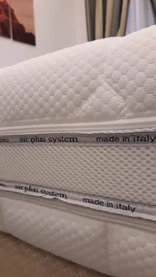a mattress with a label on the top of it at L'Oasi al Pigneto - Guest house in Rome
