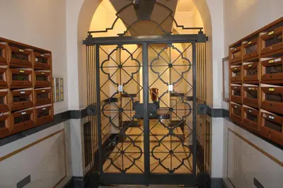 a door to a wine cellar in a house at ColosseoDreamApartment in Rome