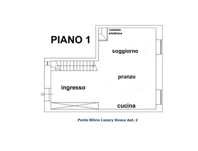 a schematic diagram of a laboratory with aium at Ponte Milvio Luxury House in Rome