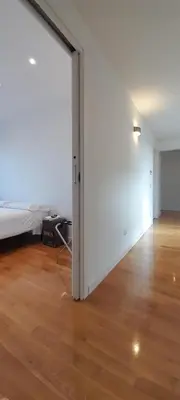 an open door to a bedroom with a bed at Guesthouse Vassallo Due in Rome