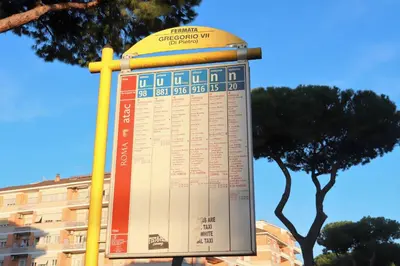 a large sign in front of a building at St Peter new and lightsome apartment with balcony in Rome
