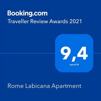 a blue box with the number four on it at Rome Labicana Apartment in Rome