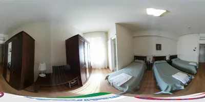 a bedroom with two beds in a room at Casa per Ferie Suore Domenicane in Rome