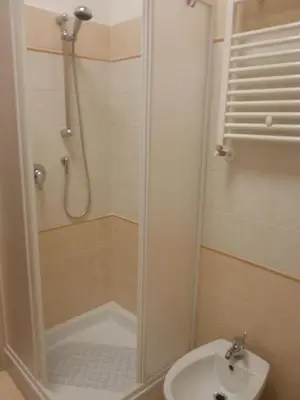 a bathroom with a shower and a sink at Home 103 in Rome