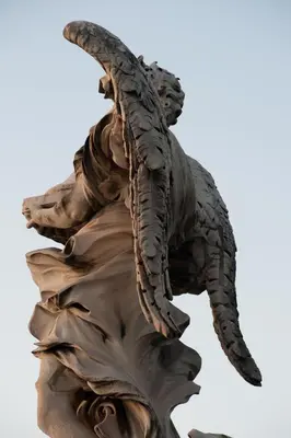 a statue of a person riding a horse at Rome Services Porta Castello in Rome