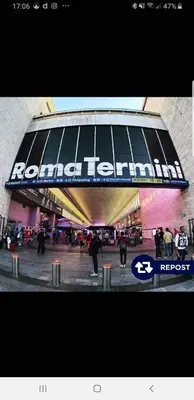 a view of a building with a sign on it at Oscar suite home in Rome