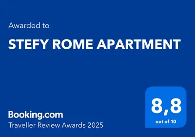 a blue sign that says sleep room appointment with a blue box at STEFY ROME APARTMENT in Rome