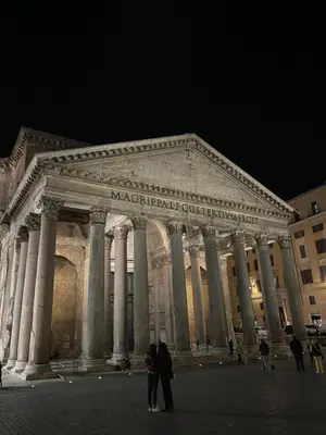 a group of people standing in front of a building at Boutique Apartment Pantheon in Rome