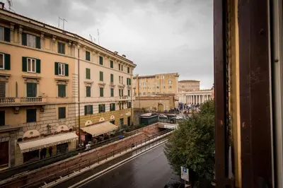 a view from a window of a city with buildings at All'Ombra Del Cupolone Guest House in Rome