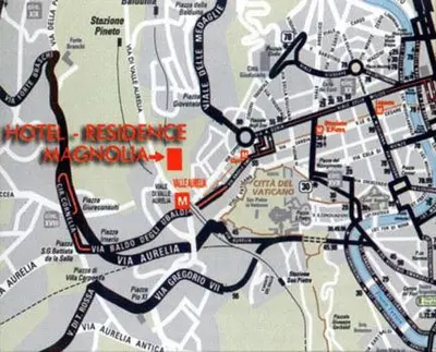 a map of a city with the words motor resistance mexico at Hotel Residence Magnolia in Rome
