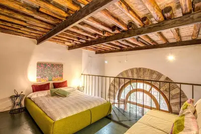 a bedroom with two beds in a room at The Smart Loft in Rome