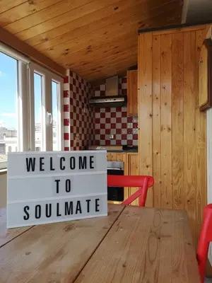 a sign that reads welcome to southernmite in a room at Soulmate Rooftop Apartment in Rome