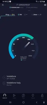 a screenshot of a car dashboard with a speedometer at Nice Apartment with Balcon in Rome