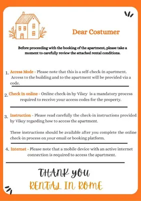 a letter from a home inspector with a house at Trastevere Home by Rental in Rome in Rome