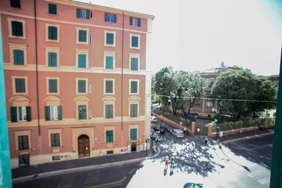 a view of a building and a street at Cosmo GuestHouse in Rome